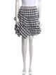 No. 21 x Kartell Plaid Print Knee-Length Skirt