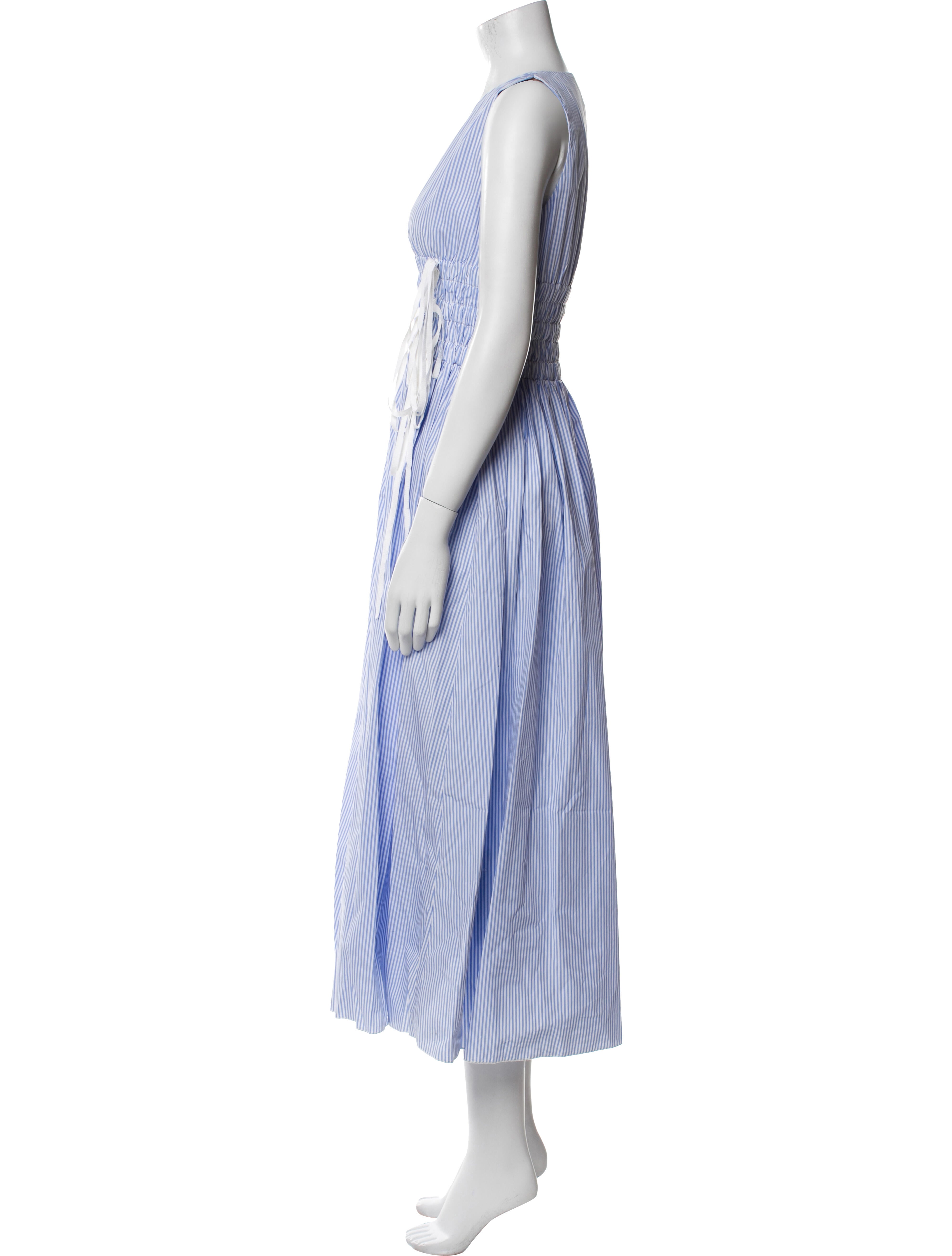 No. 21 x Kartell Striped Long Dress