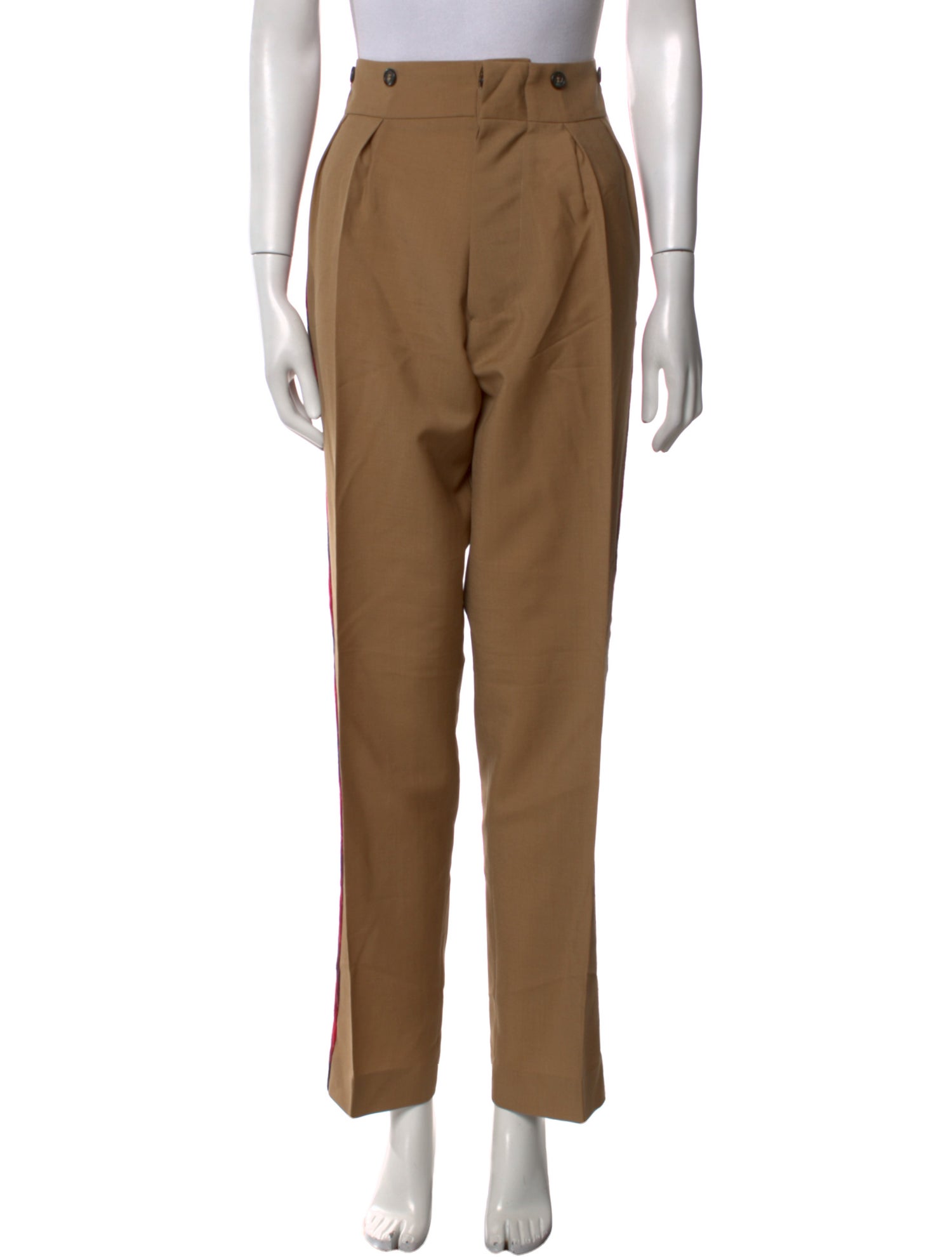 No. 21 x Kartell Mohair Straight Leg Pants