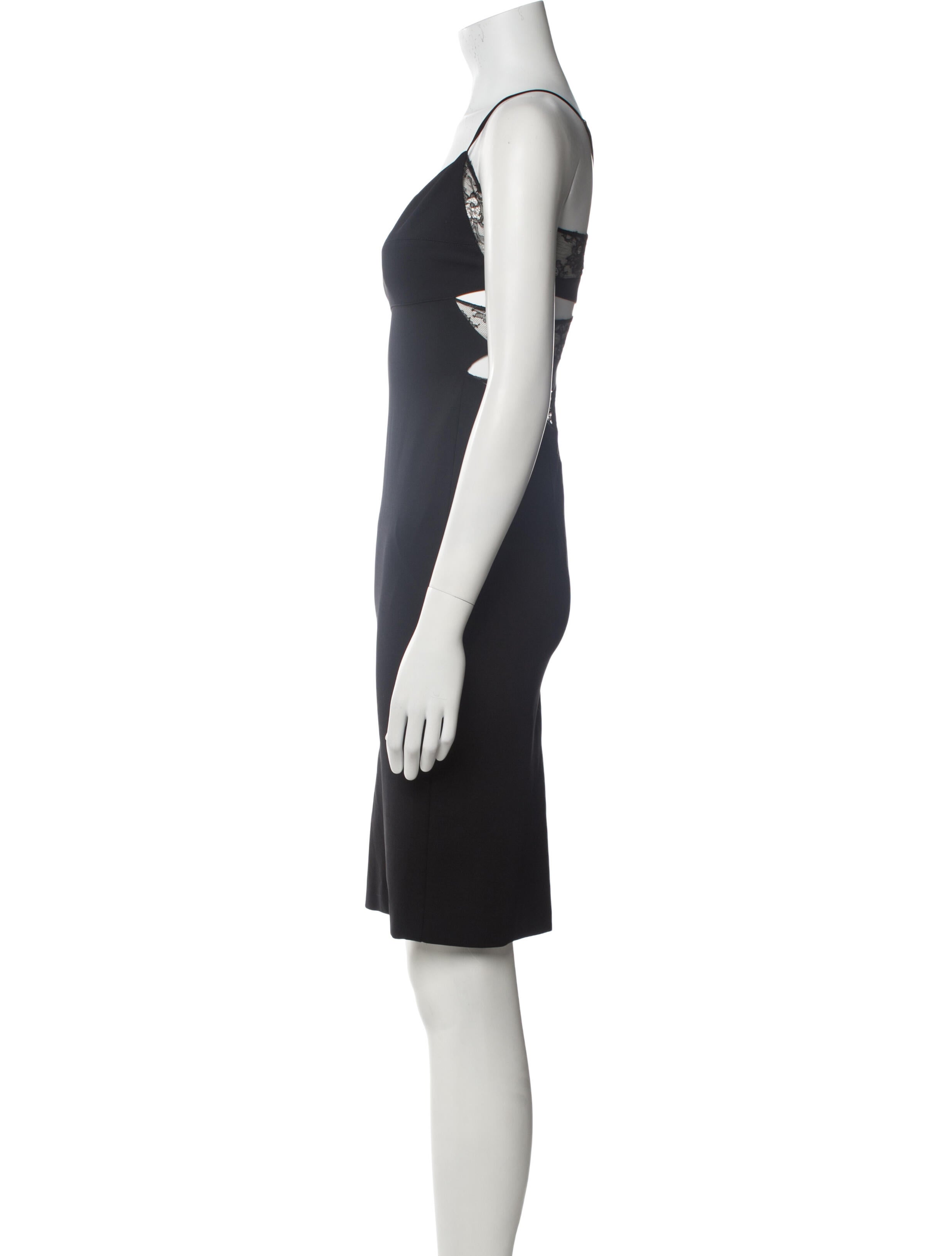 Noam Hanoch Square Neckline Mini Dress