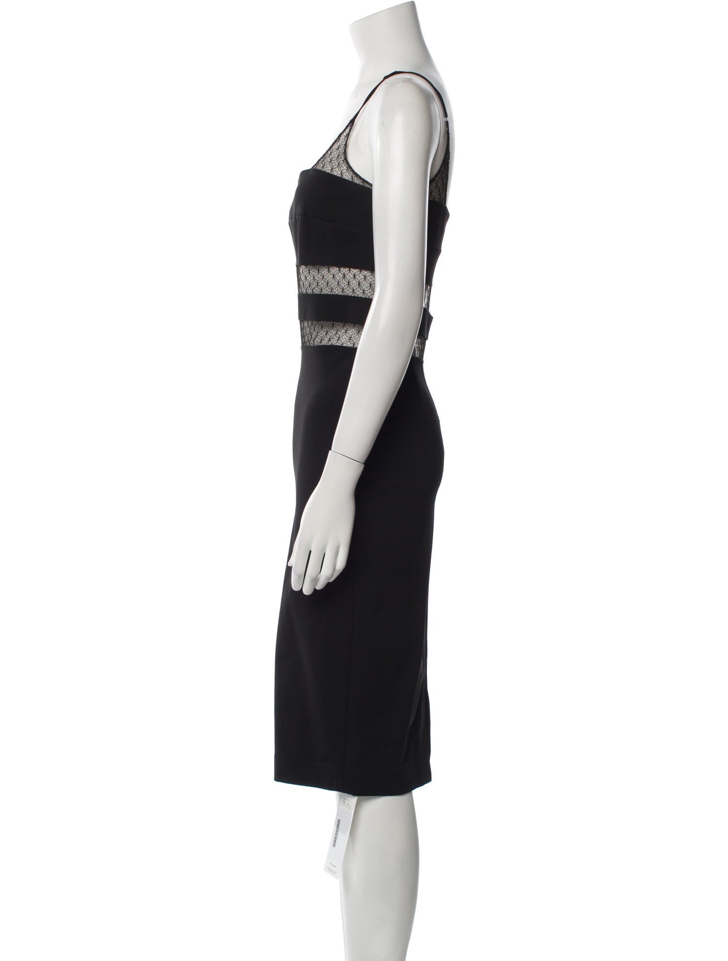 Noam Hanoch Square Neckline Knee-Length Dress