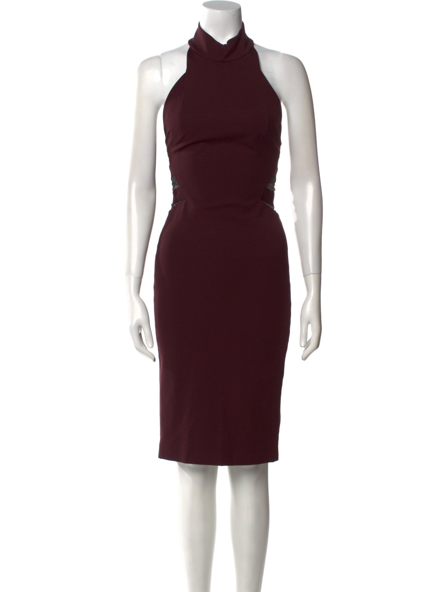 Noam Hanoch Mock Neck Midi Length Dress