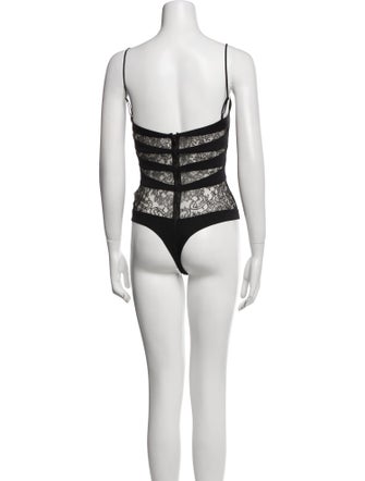 Noam Hanoch Square Neckline Sleeveless Bodysuit