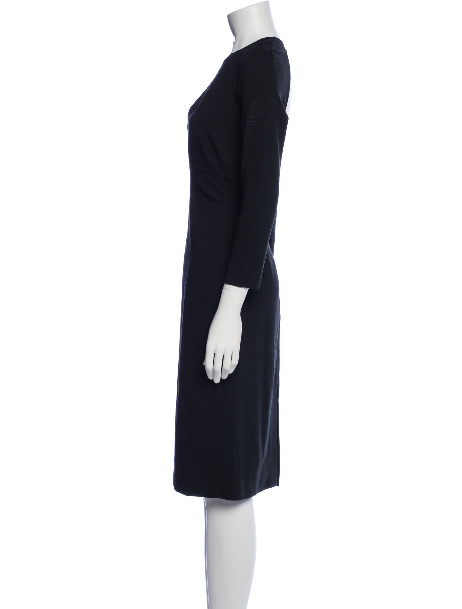 Noam Hanoch V-Neck Midi Length Dress