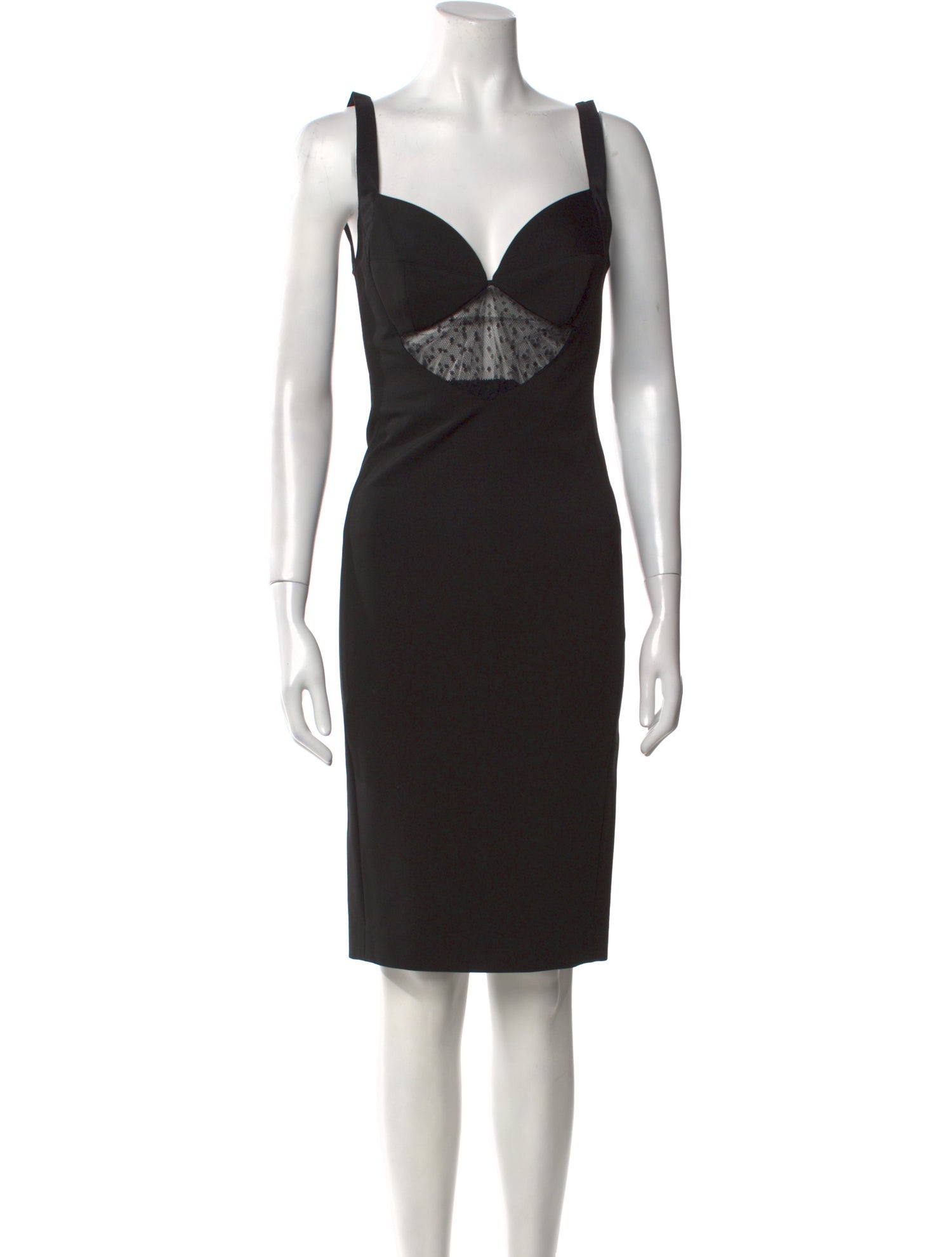Noam Hanoch V-Neck Knee-Length Dress