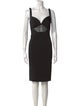 Noam Hanoch V-Neck Knee-Length Dress