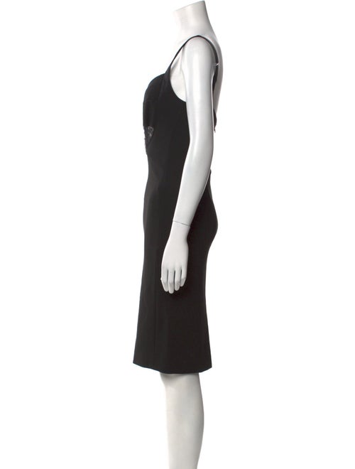 Noam Hanoch V-Neck Knee-Length Dress