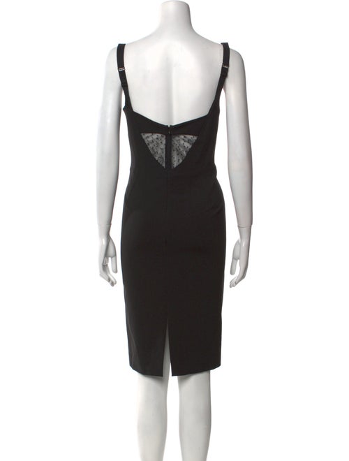 Noam Hanoch V-Neck Knee-Length Dress