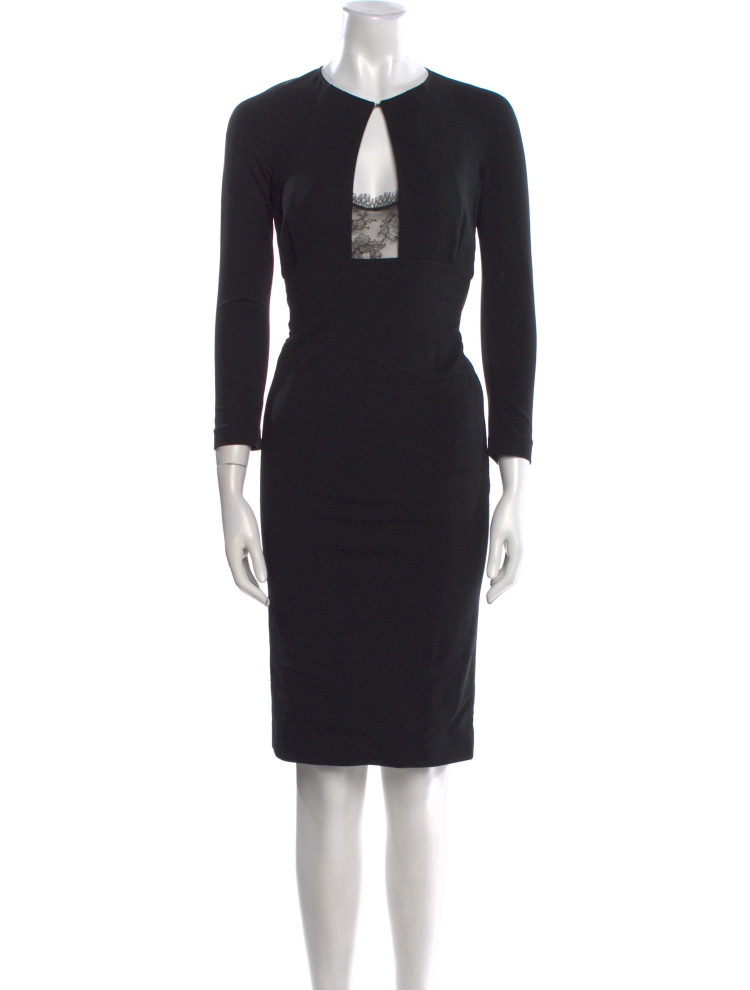 Noam Hanoch V-Neck Knee-Length Dress