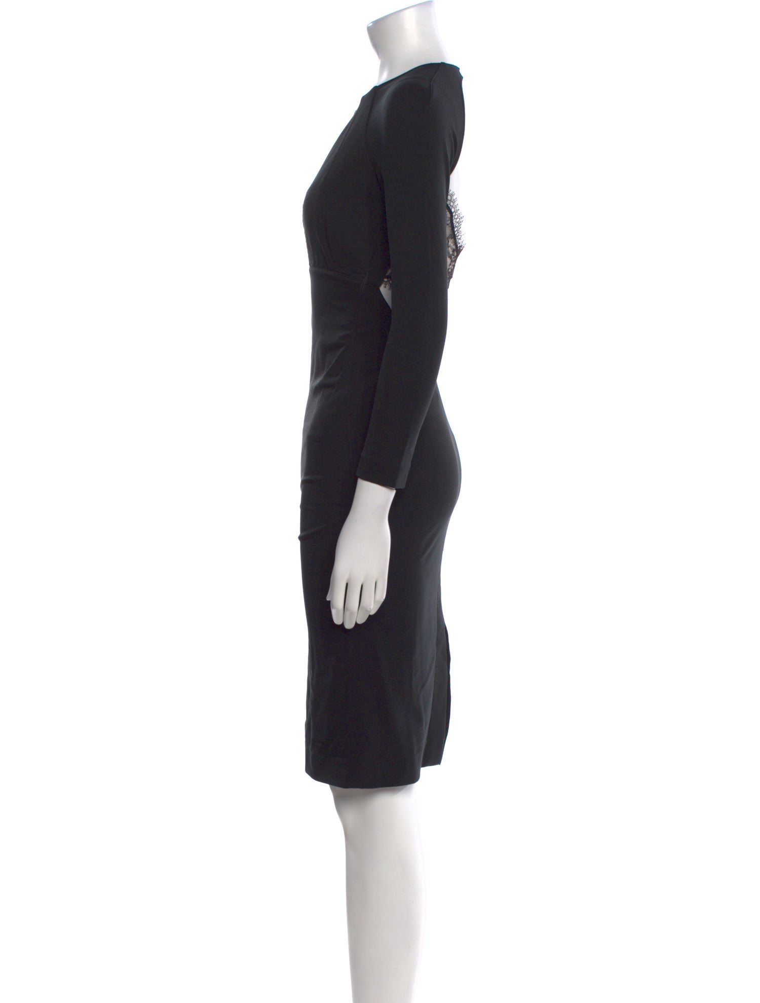 Noam Hanoch V-Neck Knee-Length Dress