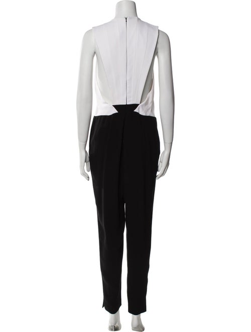 Noam Hanoch Colorblock Pattern Scoop Neck Jumpsuit