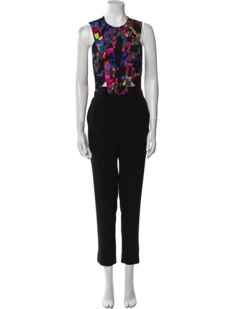 Noam Hanoch Printed Crew Neck Jumpsuit