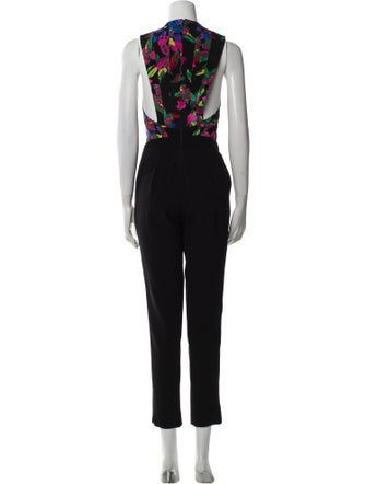 Noam Hanoch Printed Crew Neck Jumpsuit