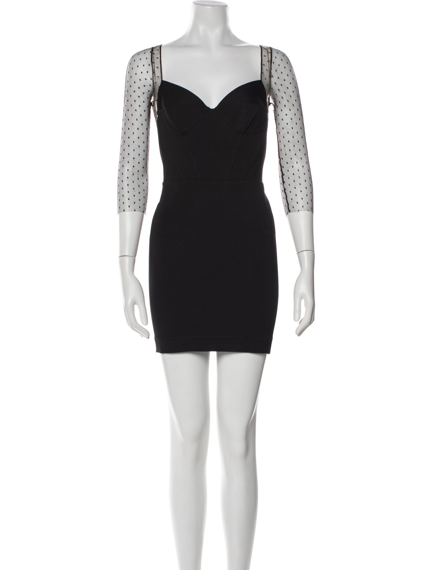 Noam Hanoch Square Neckline Mini Dress