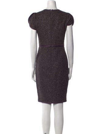 Norman Ambrose Crew Neck Knee-Length Dress