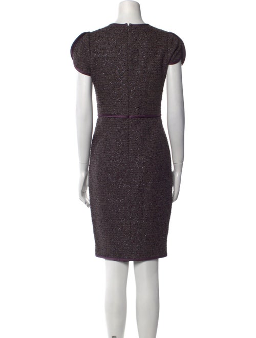 Norman Ambrose Crew Neck Knee-Length Dress