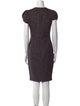 Norman Ambrose Crew Neck Knee-Length Dress