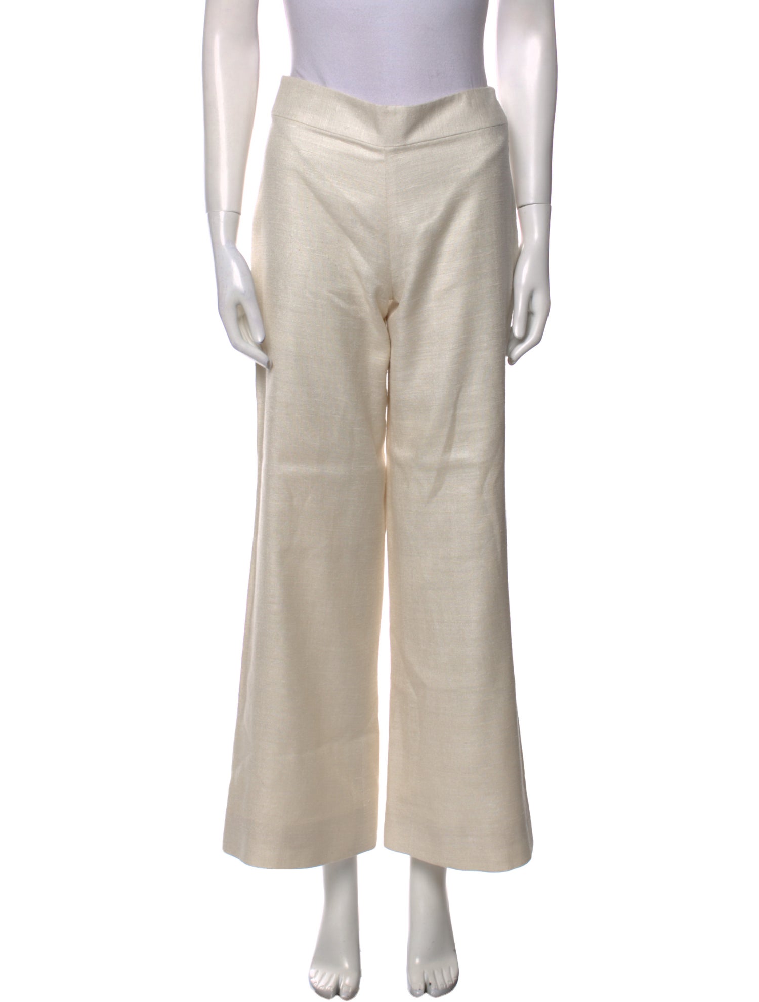 Norman Ambrose Silk Wide Leg Pants