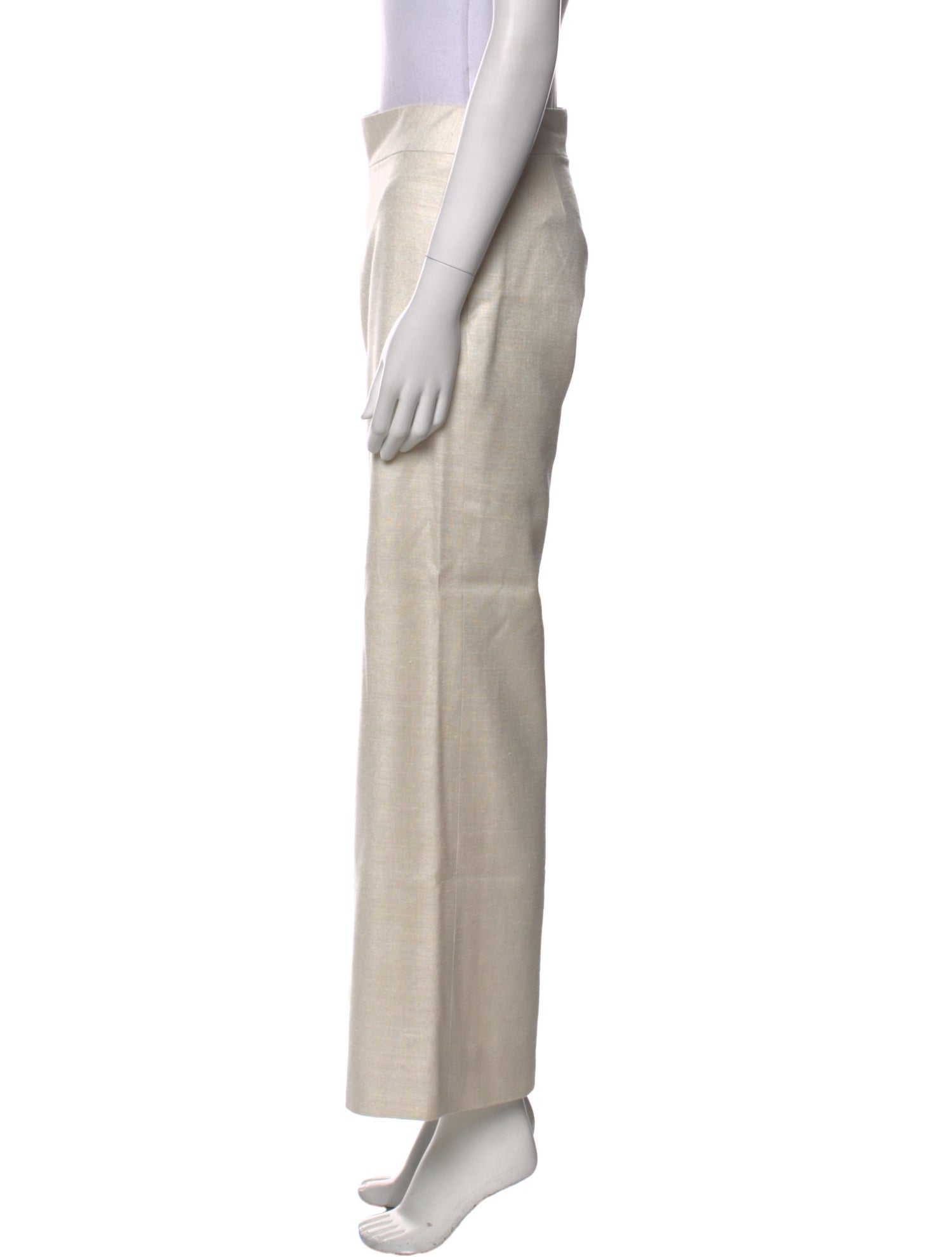 Norman Ambrose Silk Wide Leg Pants