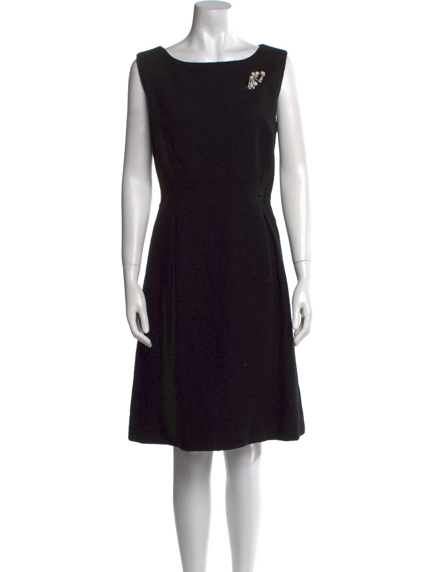 Norman Ambrose Silk Knee-Length Dress