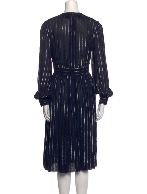 Norman Norell NY Striped Midi Length Dress