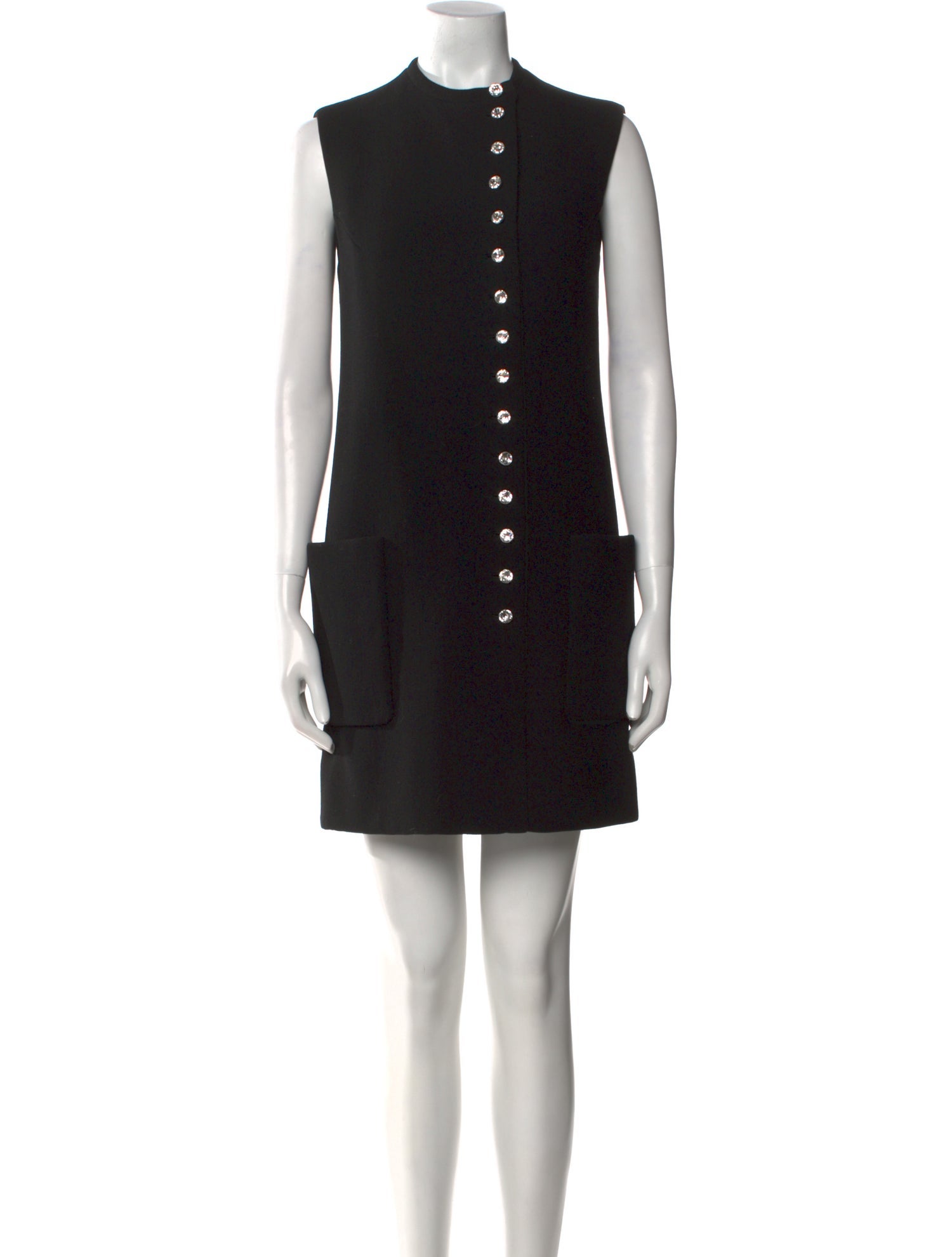 Norman Norell NY Mock Neck Mini Dress