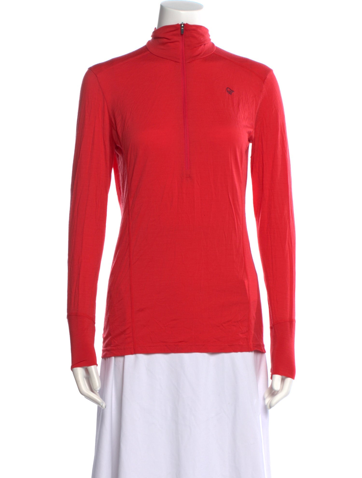 Norrona Merino Wool Mock Neck Sweatshirt