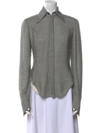 Norisol Ferrari Long Sleeve Button-Up Top