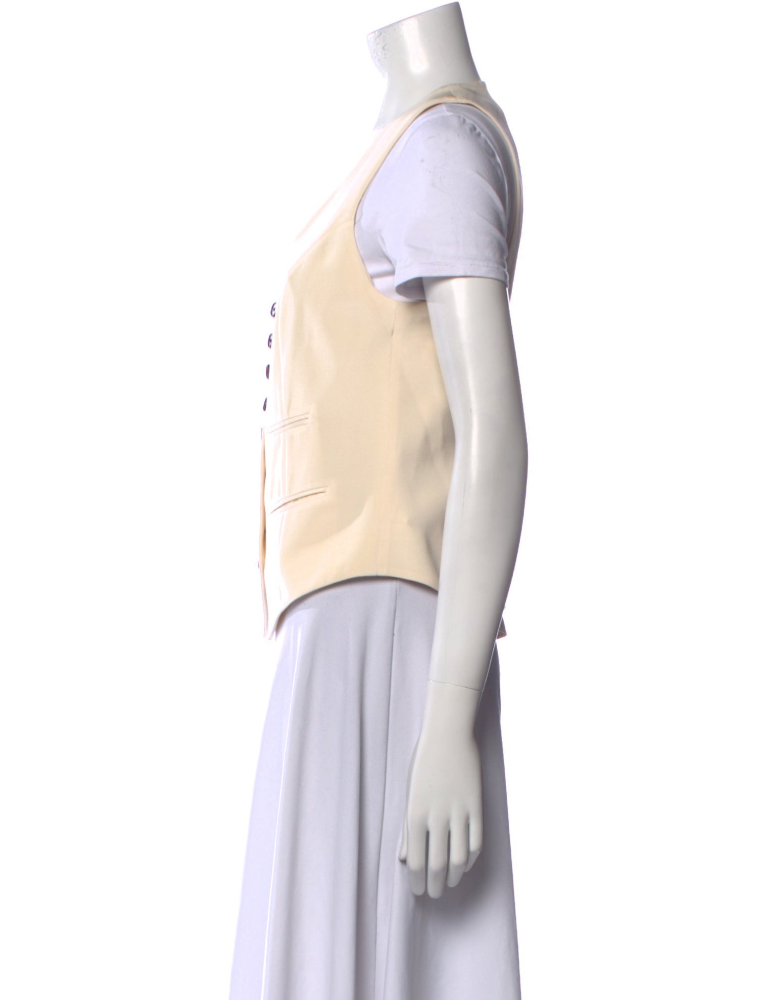 Norisol Ferrari Silk V-Neck Button-Up Top