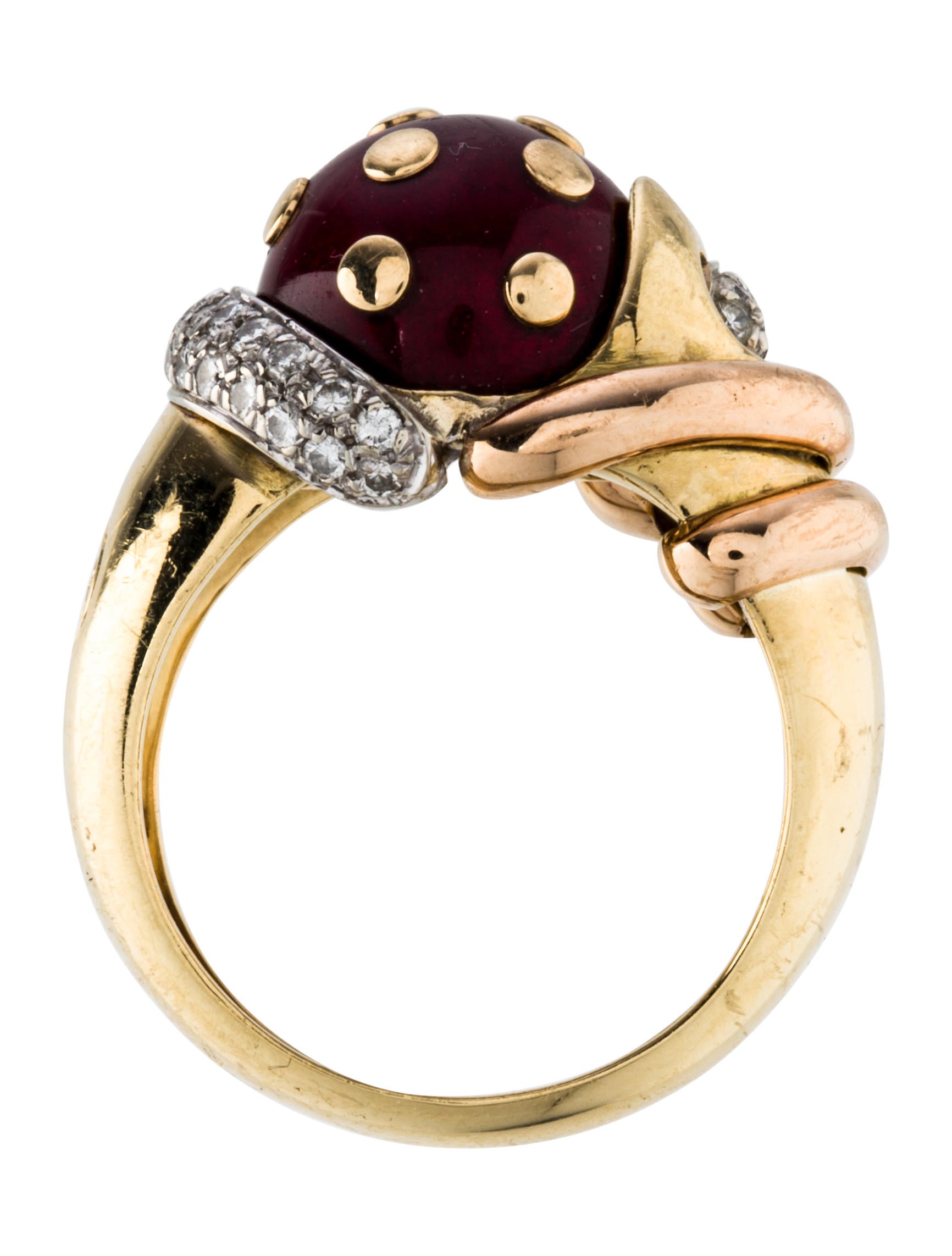 La Nouvelle Bague Enamel & Diamond Ring Rings NOU20052 The RealReal