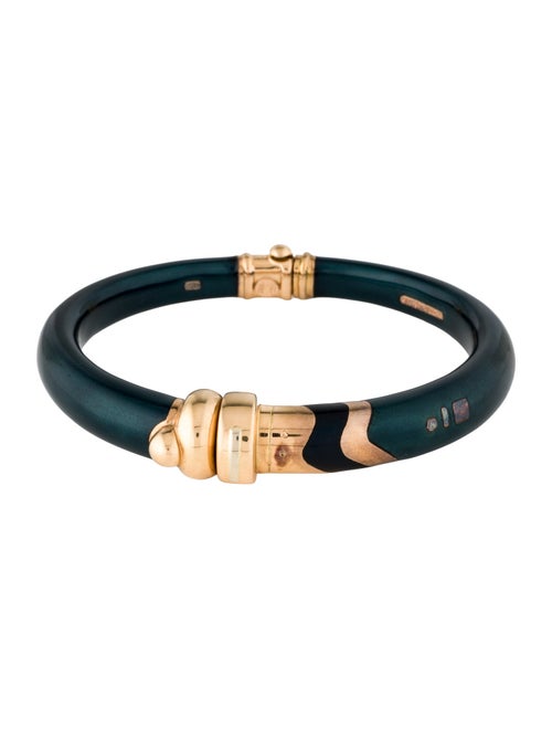 La Nouvelle Bague Two Tone Enamel Bangle
