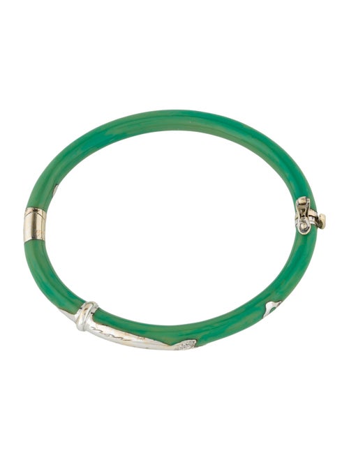 La Nouvelle Bague Diamond & Enamel Bangle