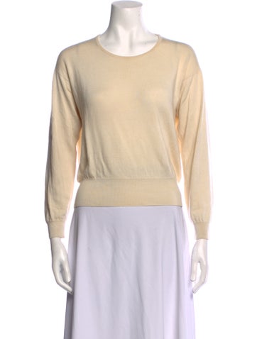 N. Peal Knitwear Cashmere Scoop Neck Sweater M