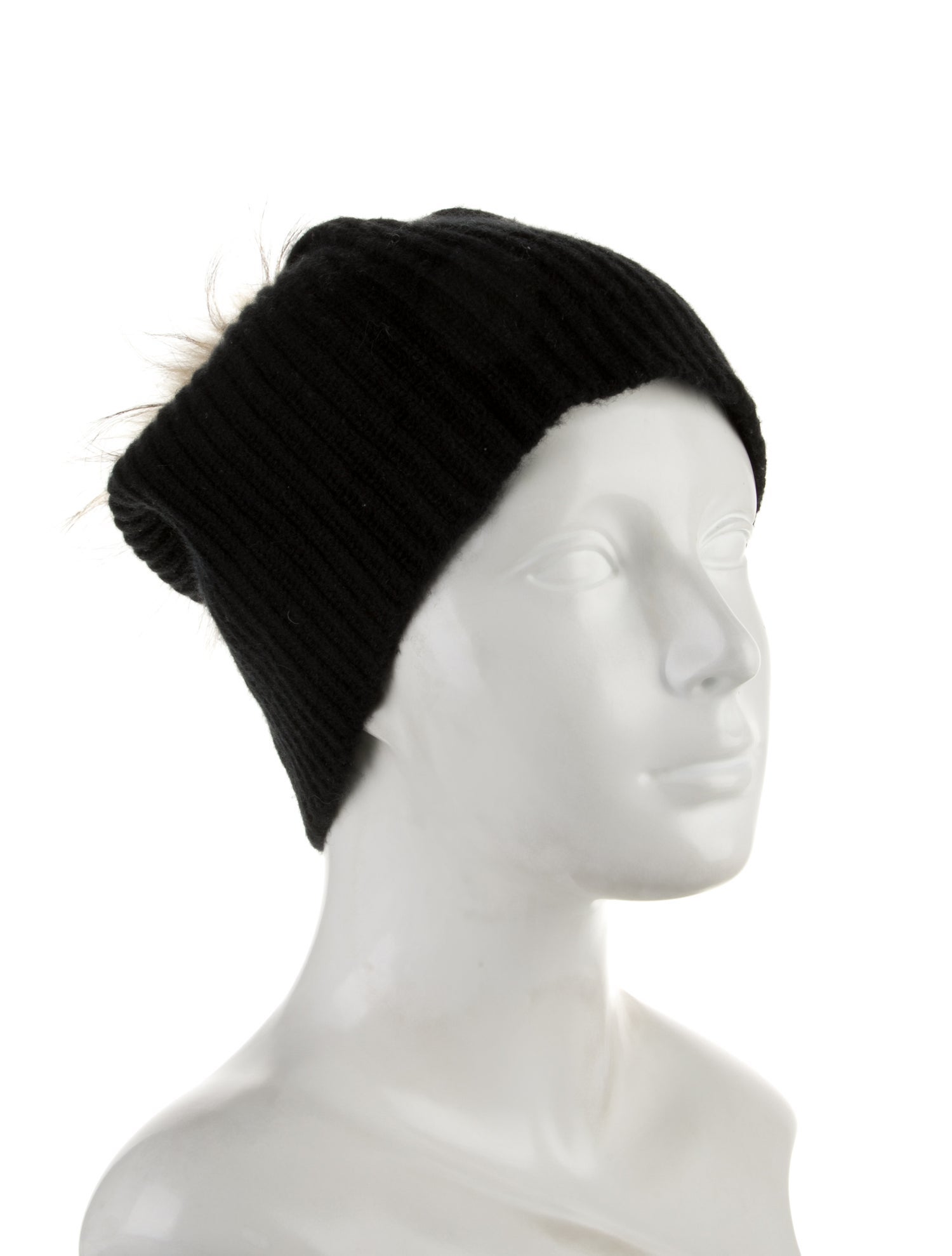 N. Peal Fur Trimmed Cashmere Beanie