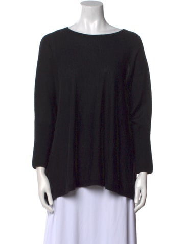 N. Peal Knitwear Cashmere Scoop Neck Sweater L