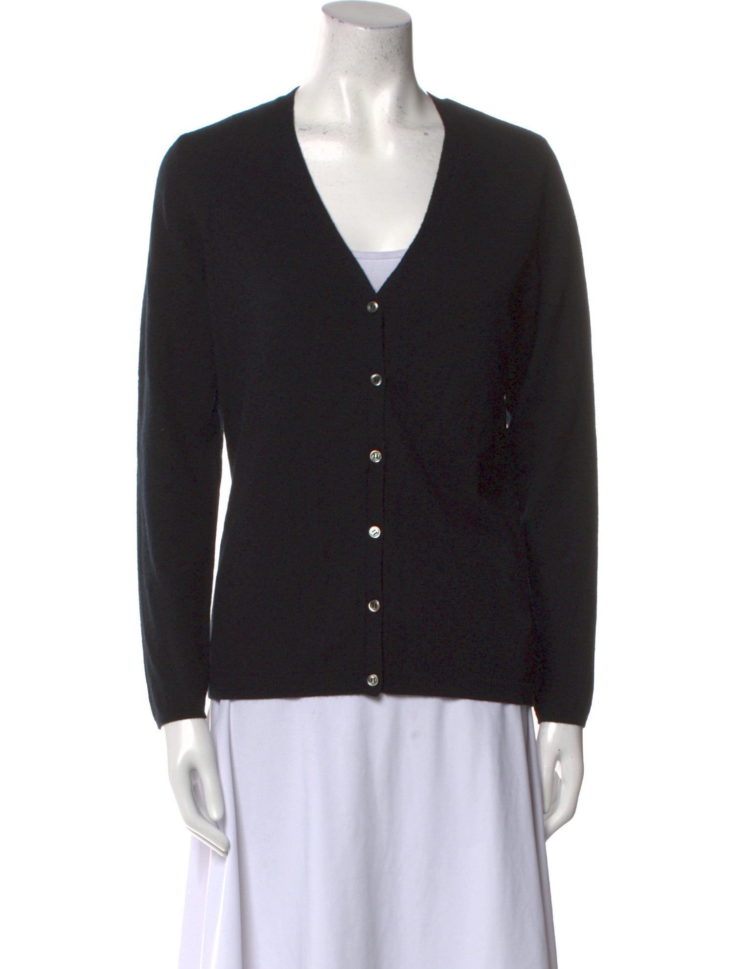 N. Peal Cashmere V-Neck Sweater