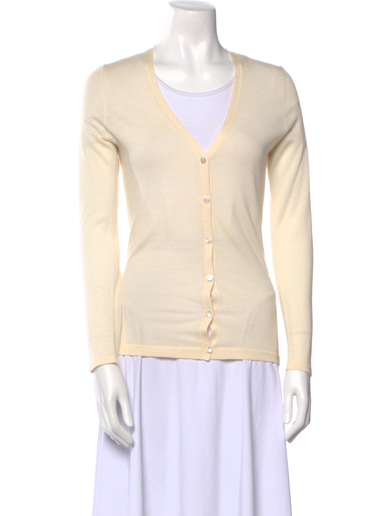 N. Peal Cashmere V-Neck Sweater