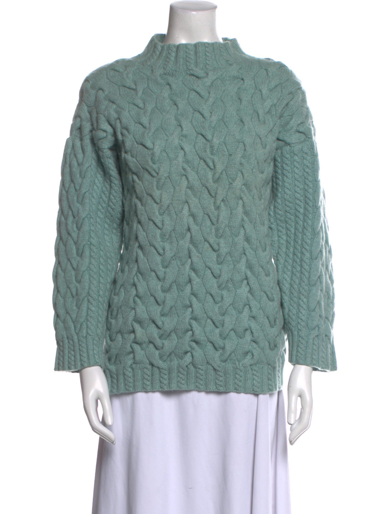 N. Peal Cashmere Mock Neck Sweater