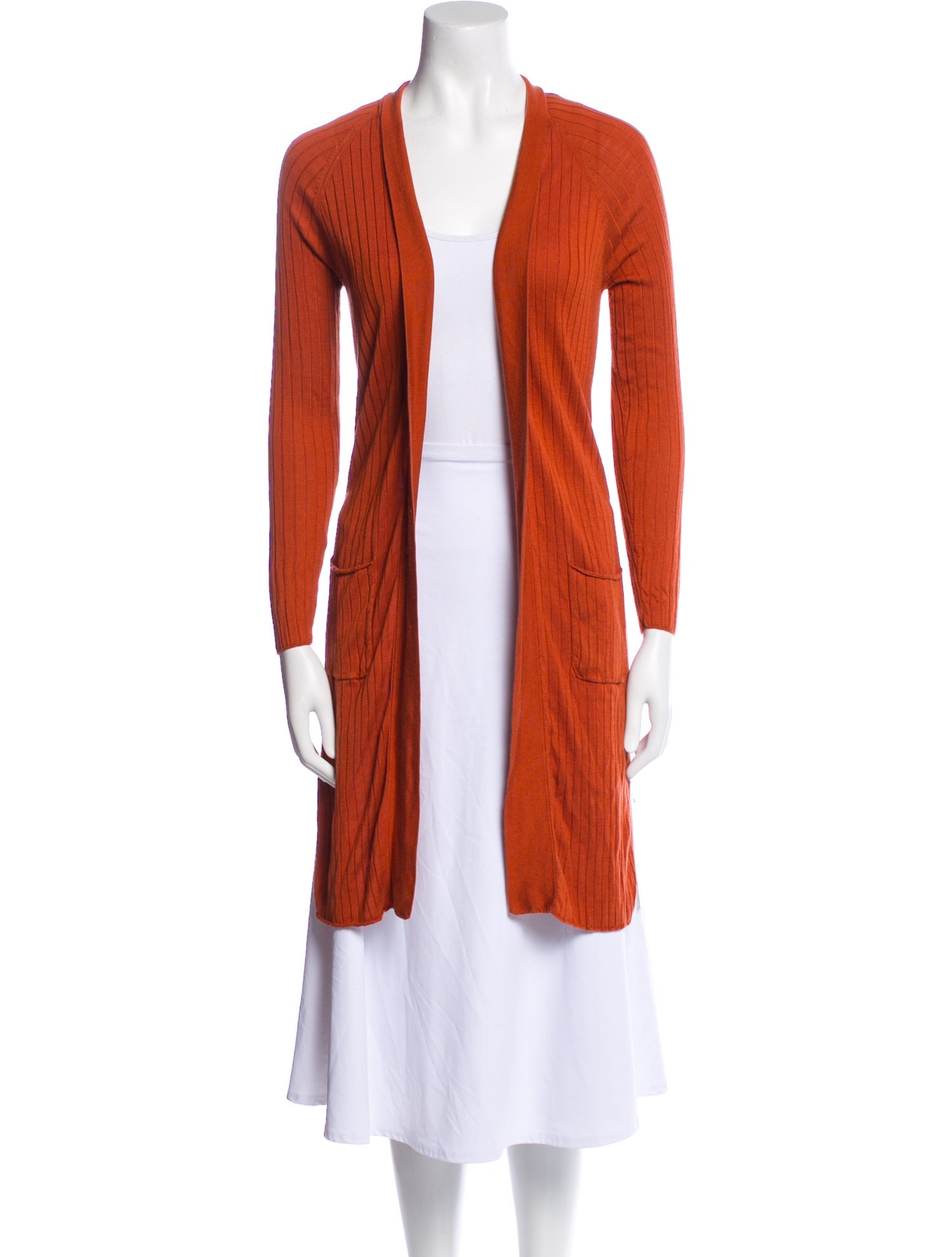 N. Peal Silk Open Front Sweater