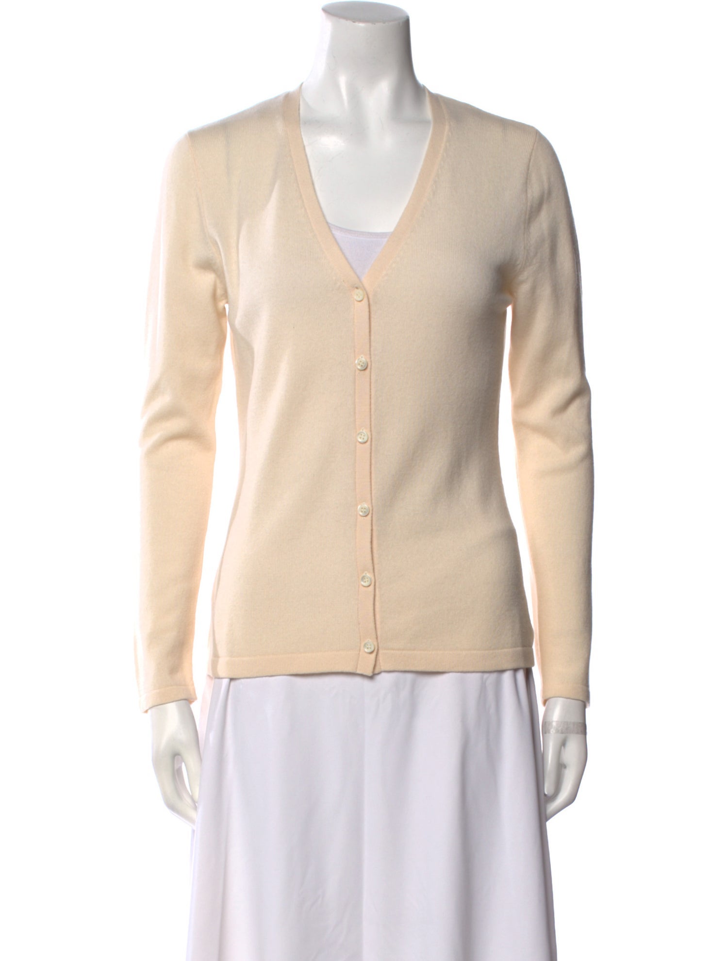 N. Peal Cashmere V-Neck Sweater