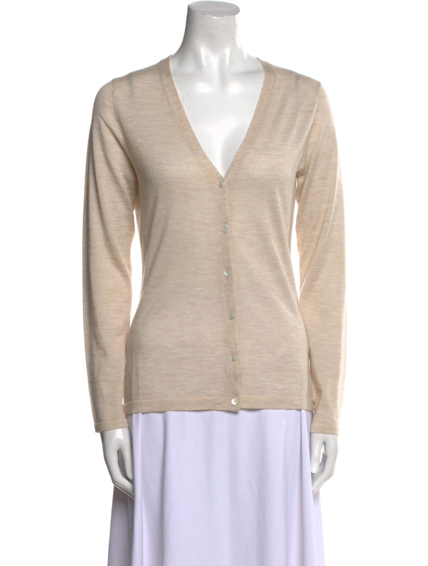 N. Peal Cashmere V-Neck Sweater