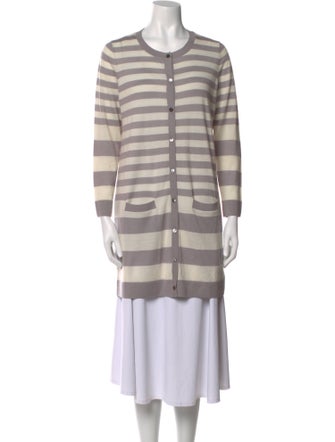 N. Peal Cashmere Striped Sweater