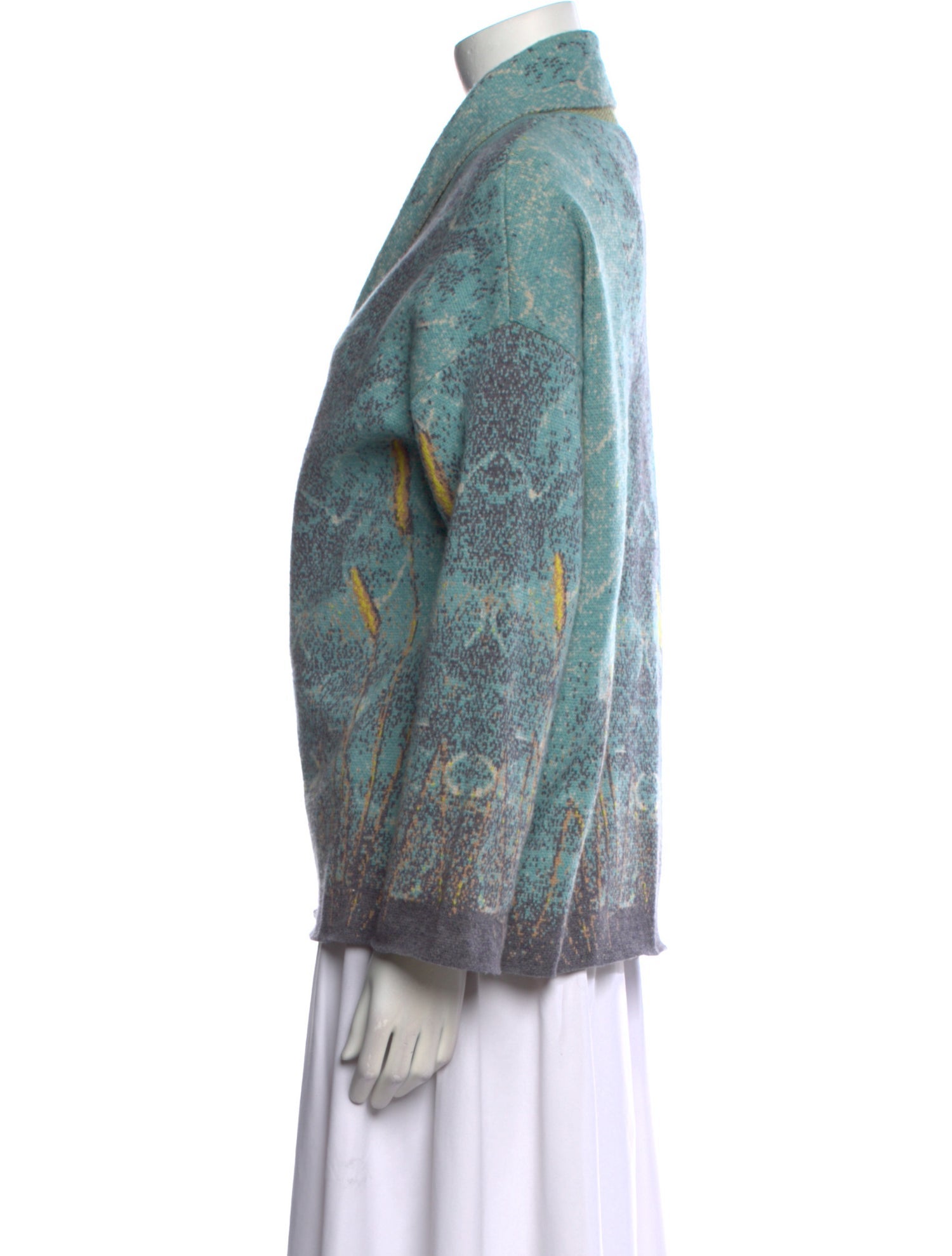 N. Peal Wool Printed Sweater