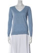 N. Peal Cashmere V-Neck Top