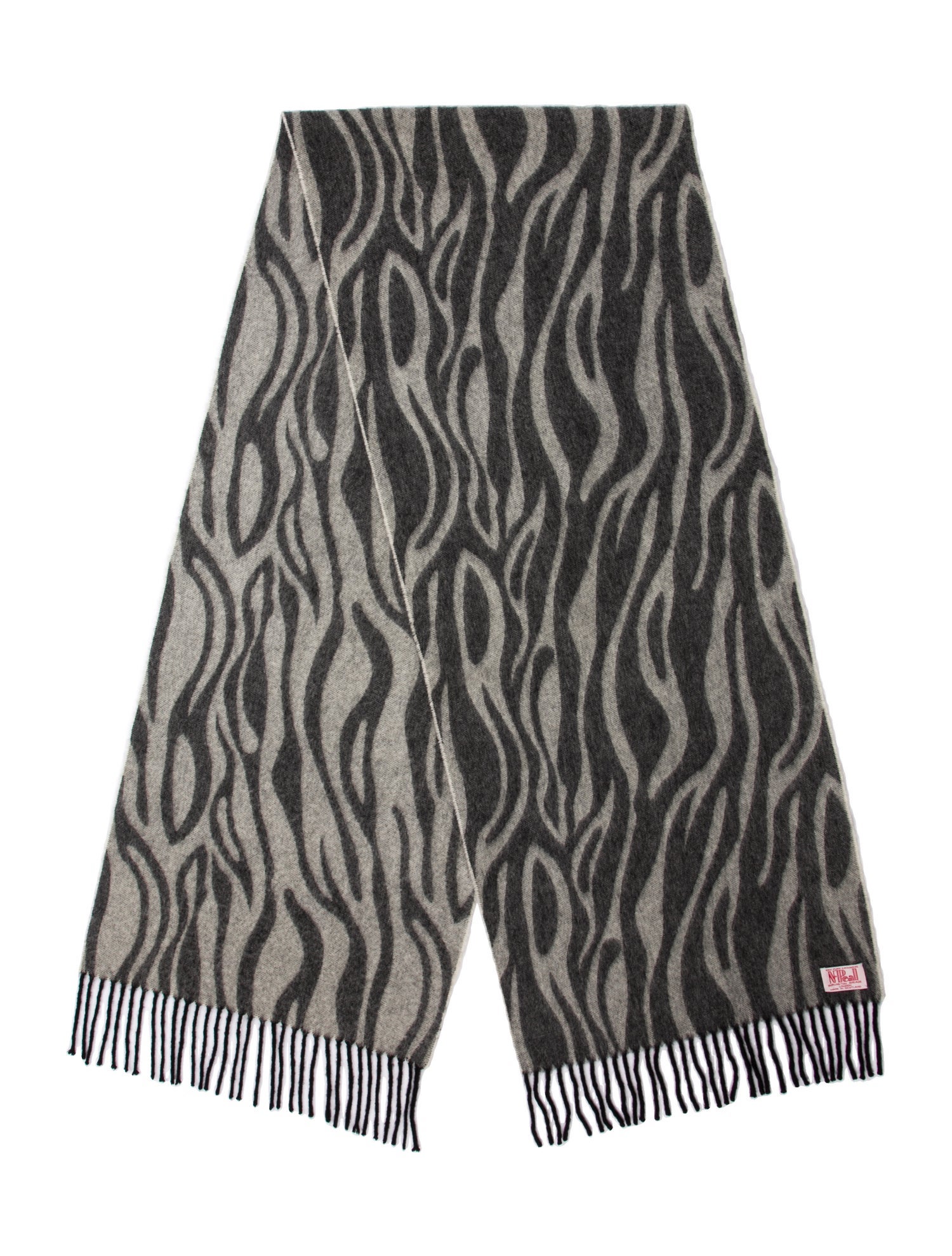 N. Peal Cashmere Animal Print Scarf