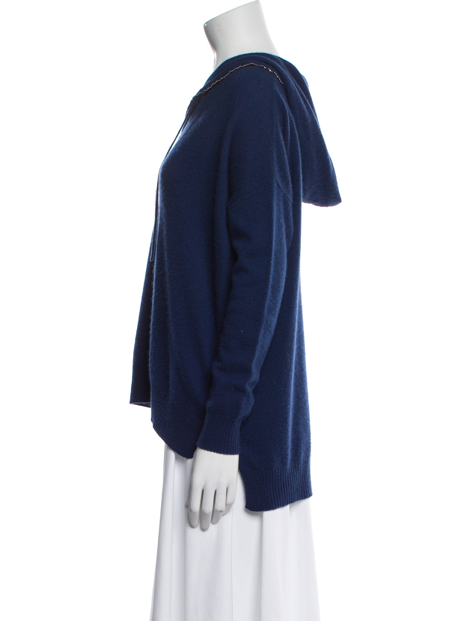 N. Peal Cashmere V-Neck Sweater