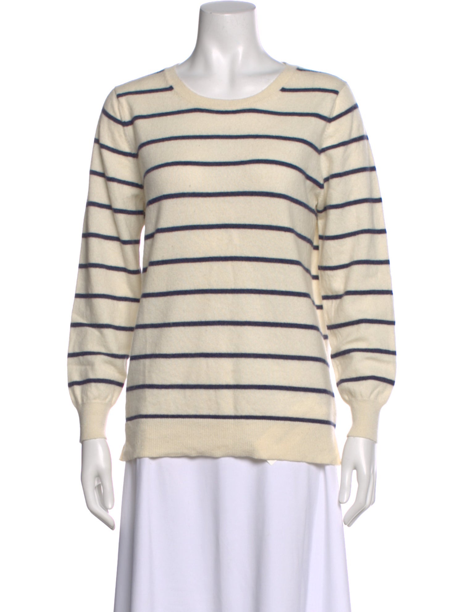 N. Peal Cashmere Striped Sweater