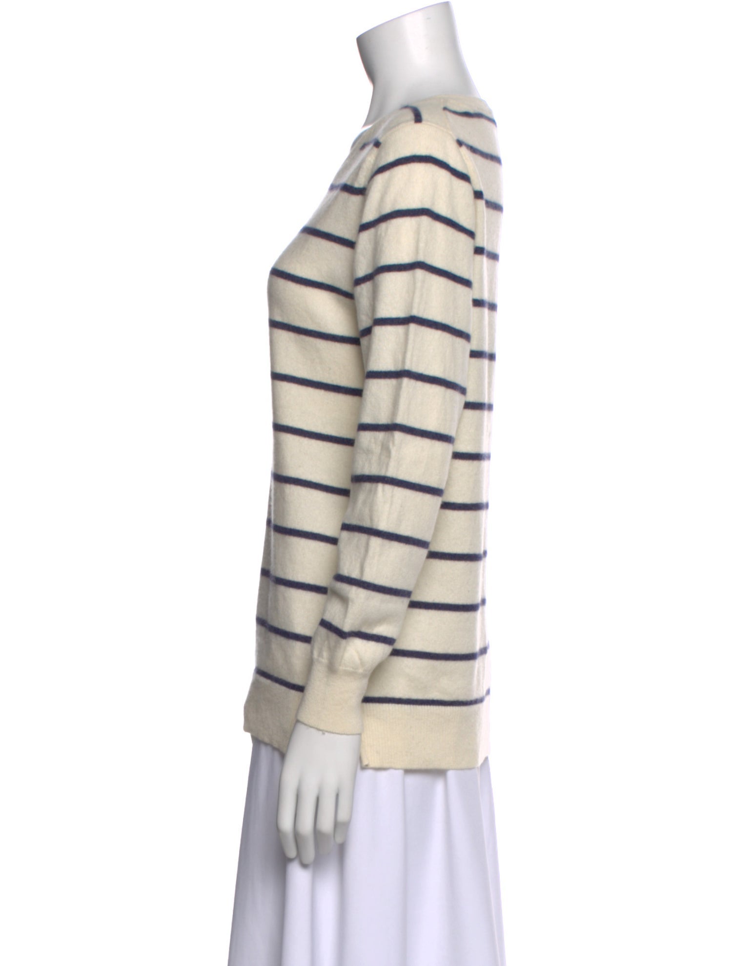N. Peal Cashmere Striped Sweater