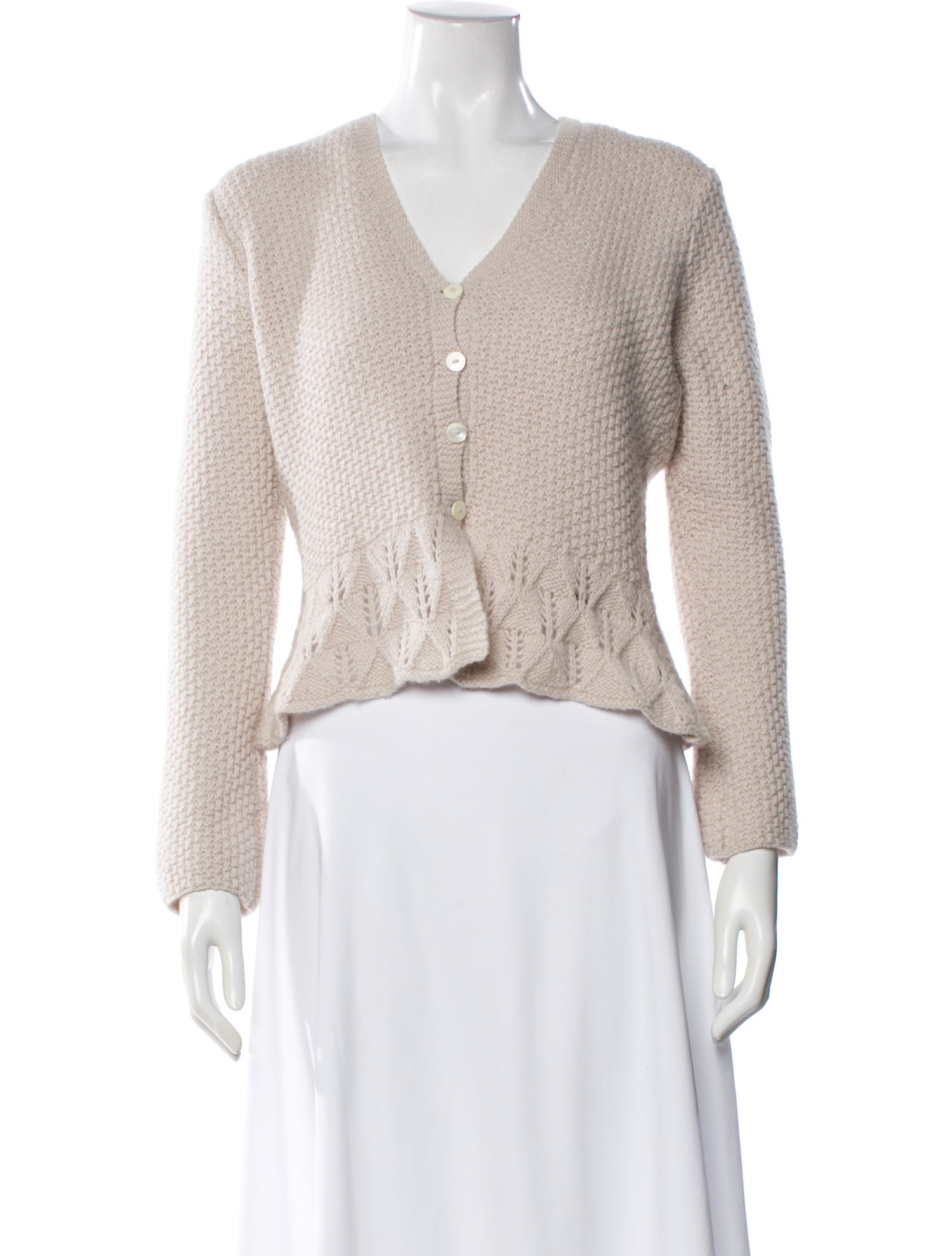 N. Peal Cashmere V-Neck Sweater
