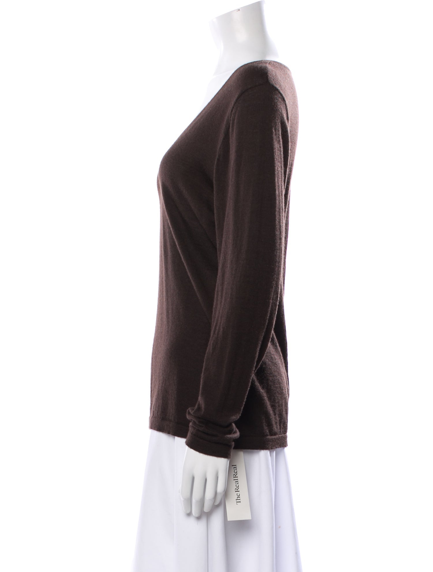 N. Peal Cashmere V-Neck Sweater